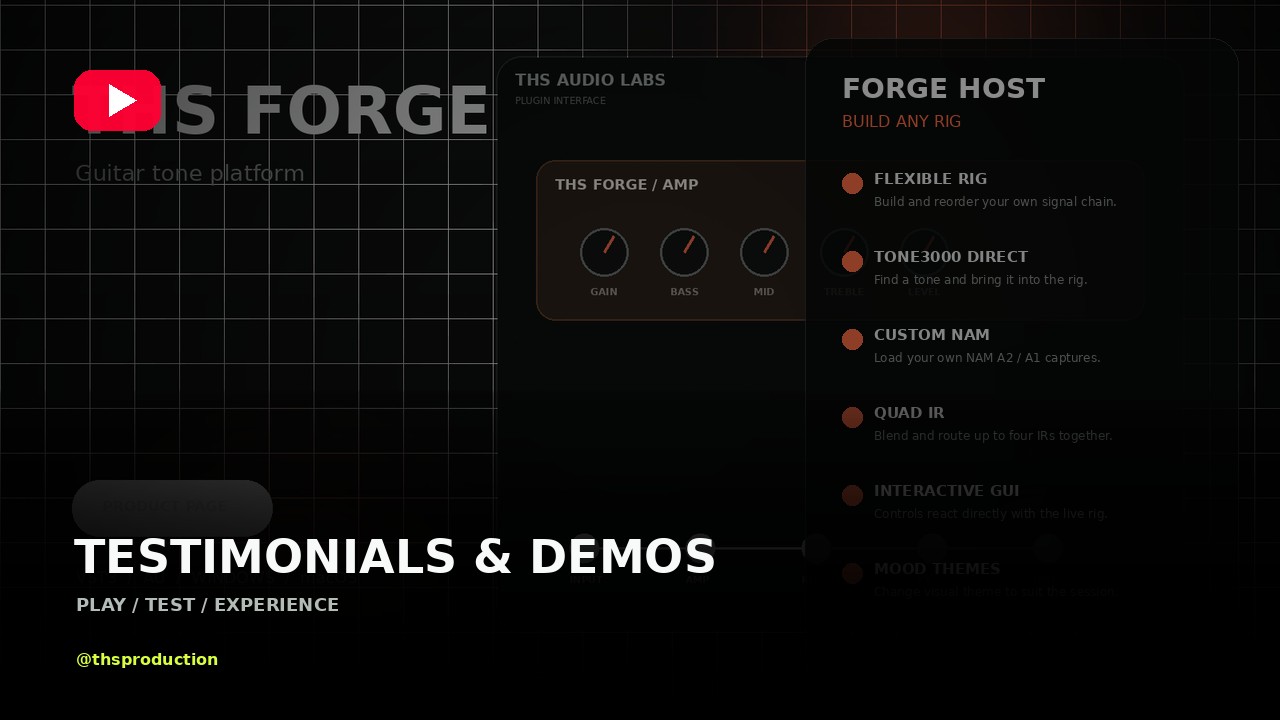 THS Forge testimonials and demos on THS Production